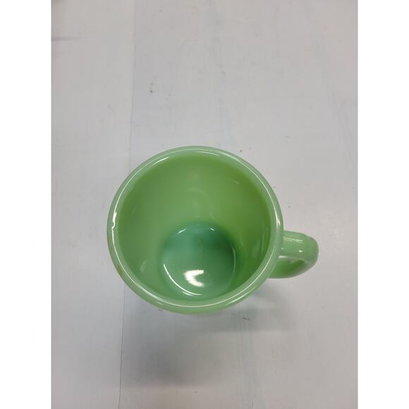 Vintage Mug Jadeite, Fire King Green, D Handle, Coffee Cup 50s - Picture 4 of 4
